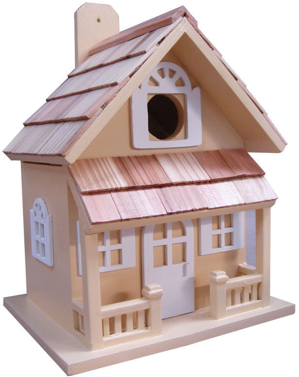 Nestling Series Country Cottage Birdhouse (yellow) By Home Bazaar (hb-7001ys)