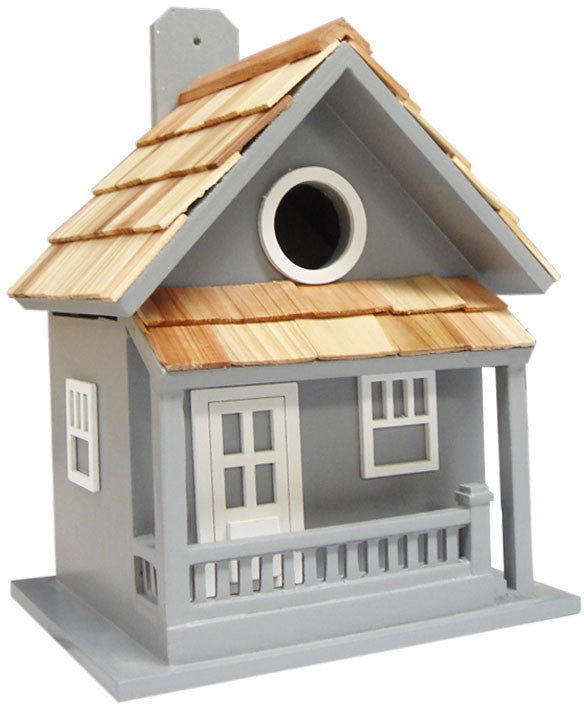 Nestling Series Little Cabin Birdhouse (blue) By Home Bazaar (hb-7028bs)