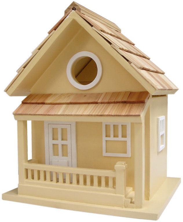 Nestling Series Little Cabin Birdhouse (yellow) By Home Bazaar (hb-7028ys)