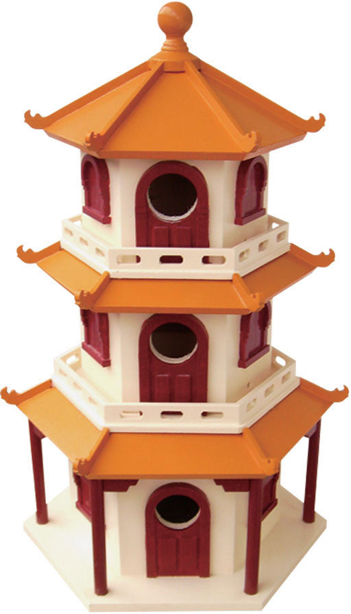 Signature Series Pagoda House Birdhouse By Home Bazaar (hb-9021s)