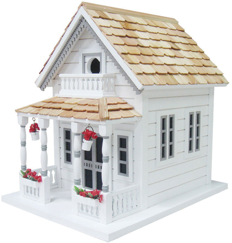 Classic Series Newburyport Cottage Birdhouse - White By Home Bazaar (hb-9031m-w)