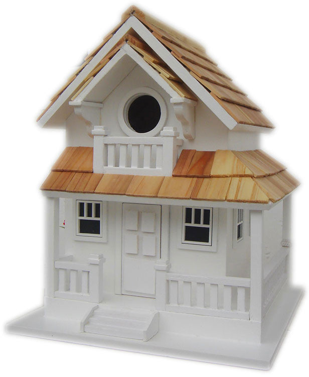 Birds Of A Feather Series Backyard Bird Cottage - White By Home Bazaar (hb-9045ws)