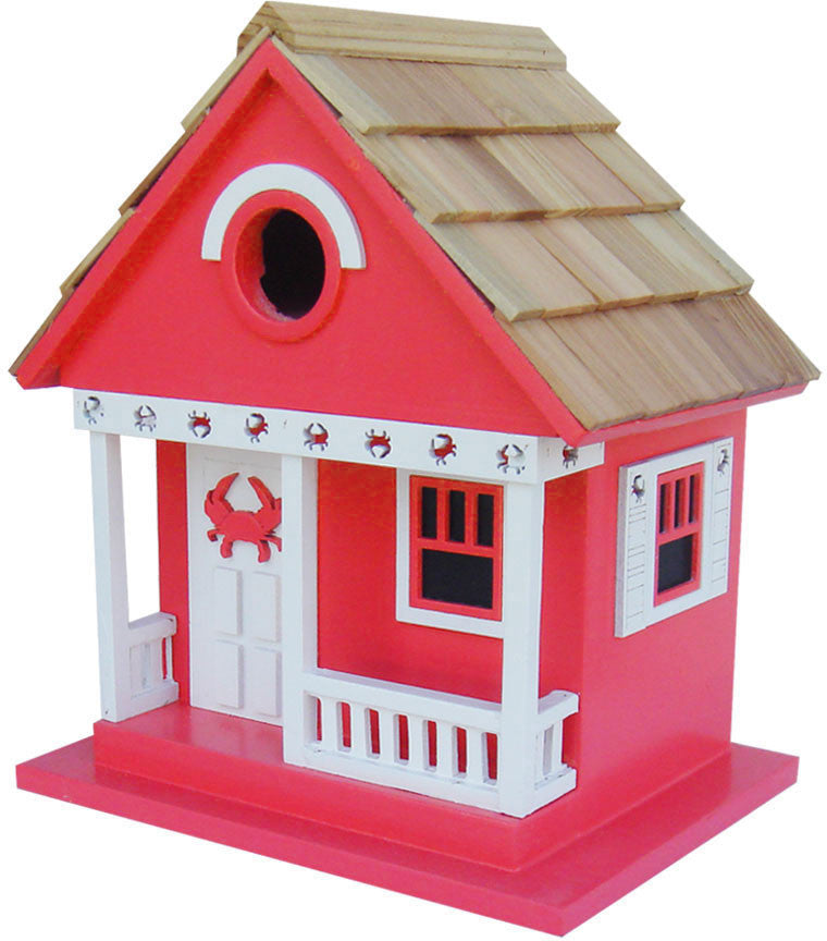 Beachcomber Cottage Collection Crab Cottage - Red By Home Bazaar (hb-9401s)