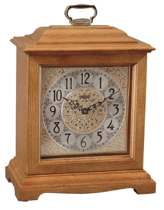 Hermle 22825-i90340 Ashland Mantel Clock Mechanical Oak