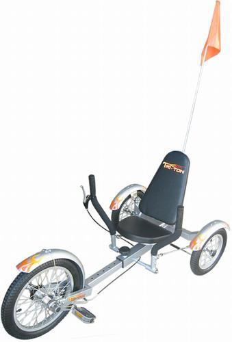 Triton Mobo 16" Three-wheeled Cruiser Silver