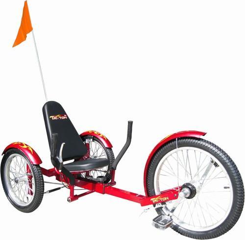 Triton Mobo Pro 20" Three Wheeled Cruiser Red