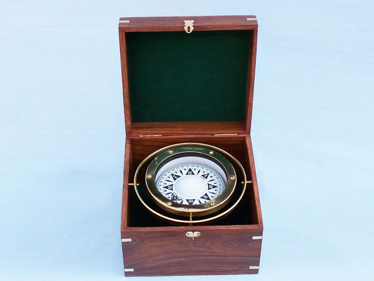 Brass Gimble Compass 9"