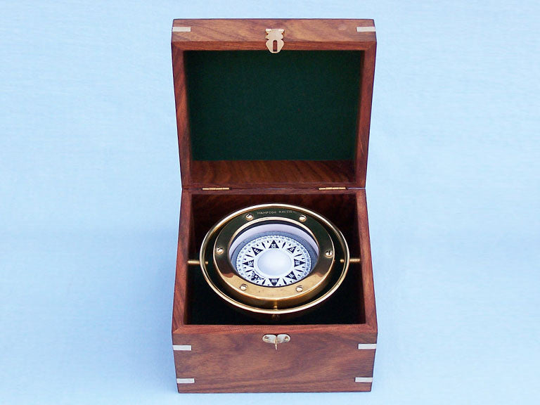 Brass Gimble Compass 7"