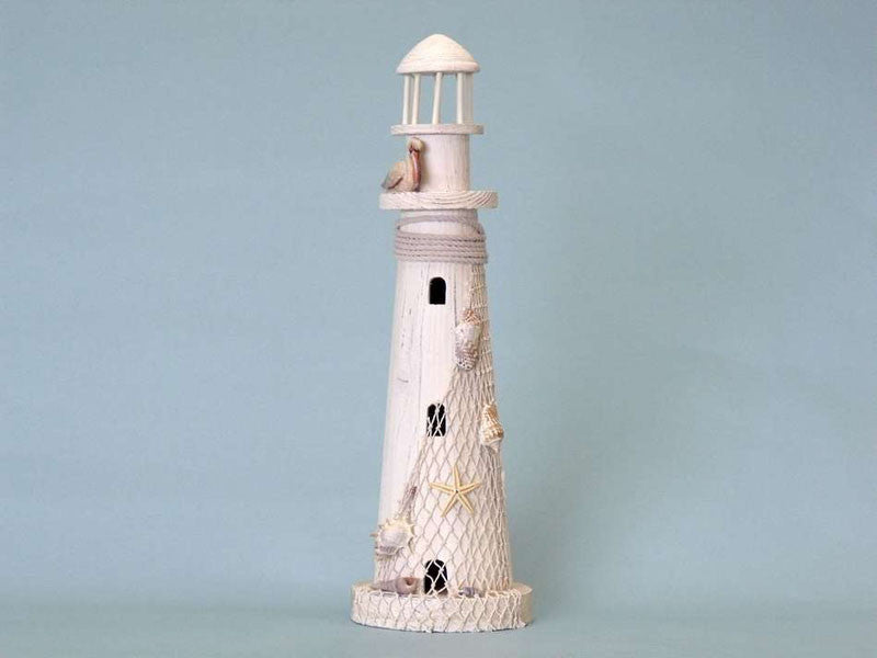 Pelican Wooden Lighthouse 21"