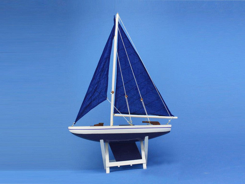 Handcrafted Model Ships It-floats-blue-21-bluesails It Floats Blue 21" - Blue Sails