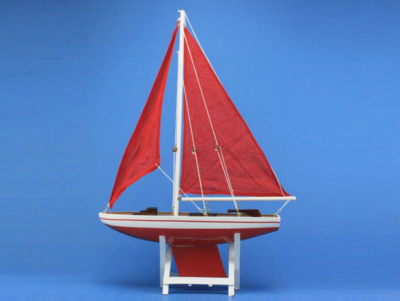 Handcrafted Model Ships It-floats-red-21-redsails It Floats Red 21" - Red Sails
