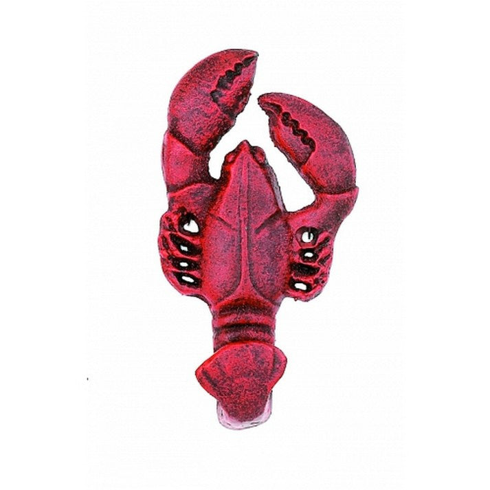 Handcrafted Model Ships Md-606 Rustic Cast Iron Red Lobster Key Hook 6"
