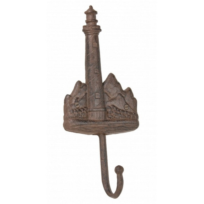 Handcrafted Model Ships Md-701 Rustic Cast Iron Lighthouse Key Hook 11"