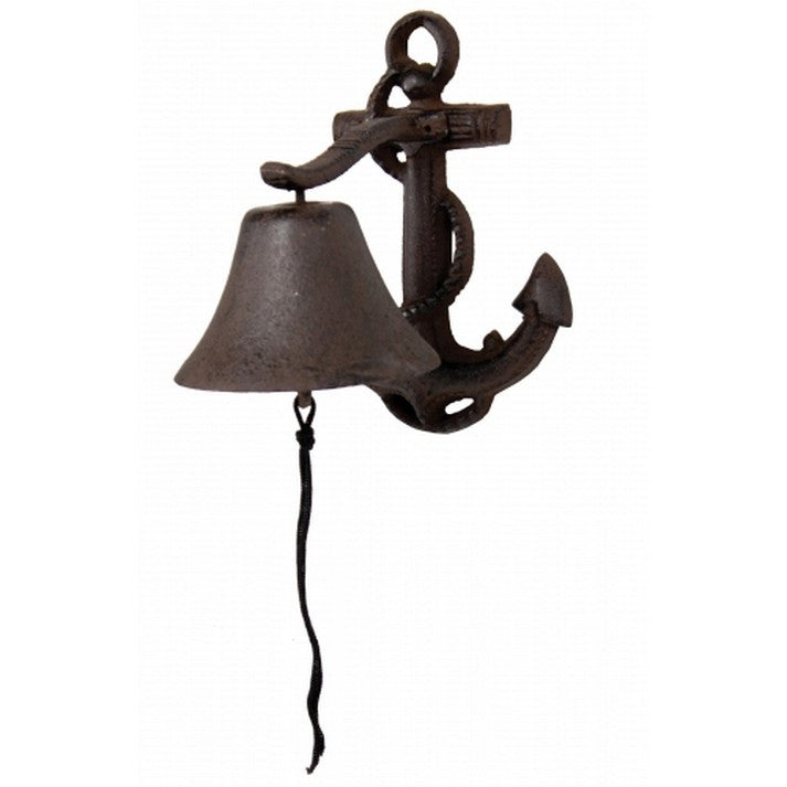 Handcrafted Model Ships Md-718 Rustic Cast Iron Anchor Bell 8"