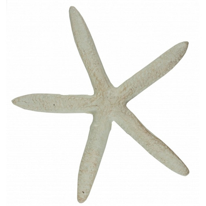 Handcrafted Model Ships Md-734 Whitewash Cast Iron Starfish 6"