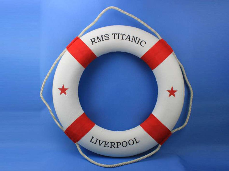 Rms Titanic Lifering 30" - Red