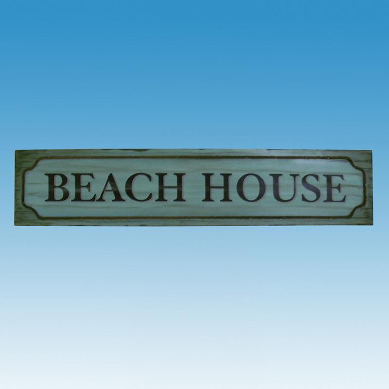 Wooden Beach House Wall Plaque 48"