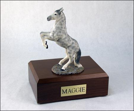 Horse, Dapple, Gray, Rearing Tr200-3054 Figurine Urn