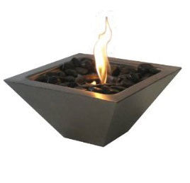 Anywhere Fireplace Empire Indoor/outdoor Fireplace With Polished Black Rocks 90295