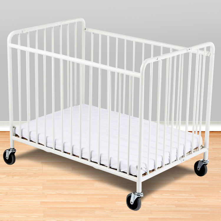 Foundations Compact Stowaway™ Folding Crib W/ 2" Foam Mattress - White - 1231090