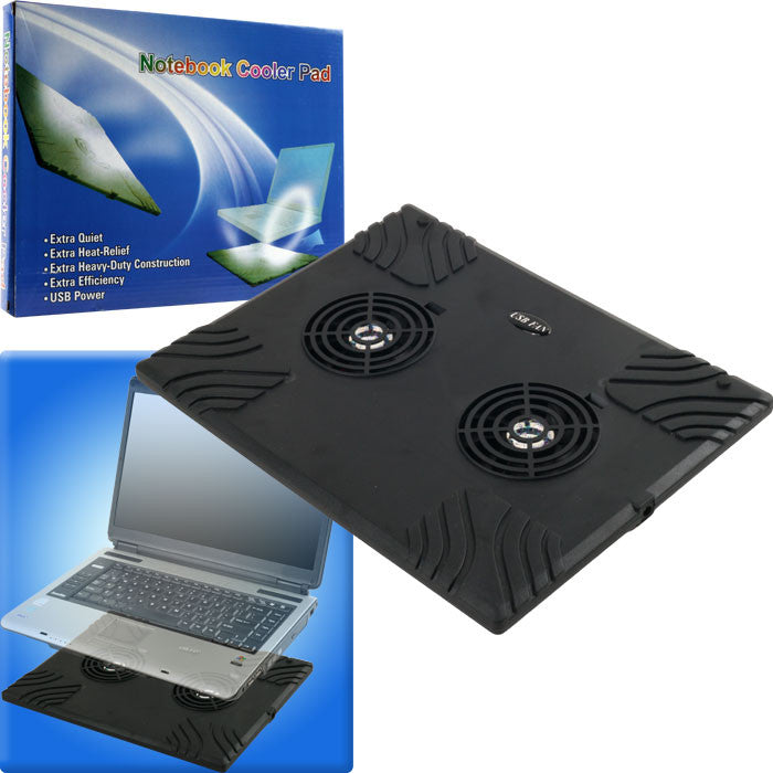 Trademark Commerce 72-17231 Laptop Buddyt Notebook Usb Cooling Pad W/ 2 Fans