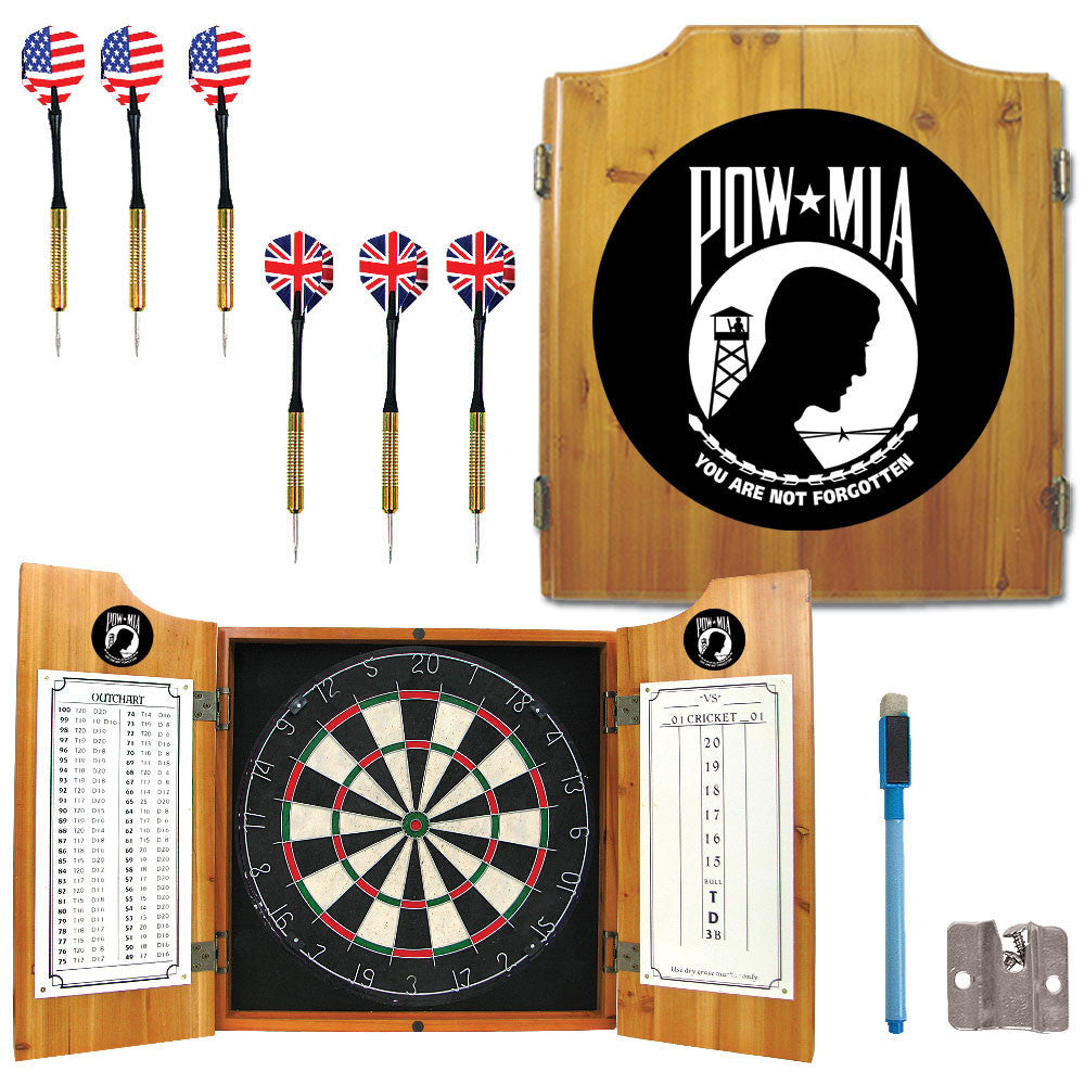 Trademark Commerce Pow7000 Pow Dart Cabinet Includes Darts And Board