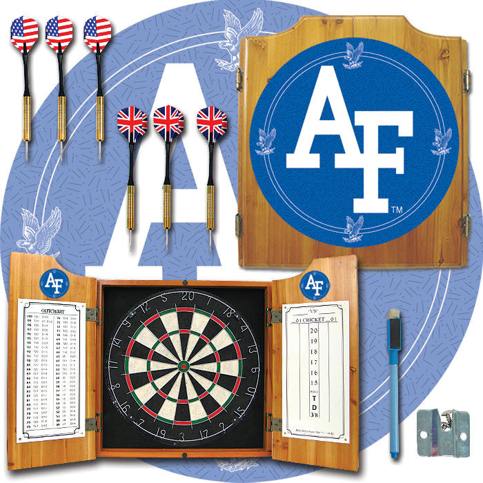 Trademark Commerce Clc7000-af Air Force Dart Cabinet - !ncludes Darts And Board