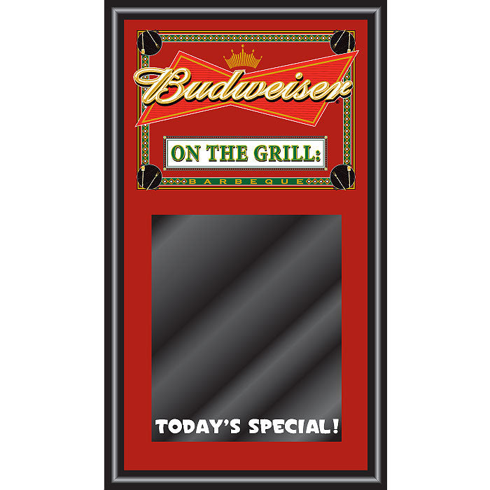 Trademark Commerce Ab1500-bbq-np Budweiser Bbq Write On Menu Chalk Board - On The Grill