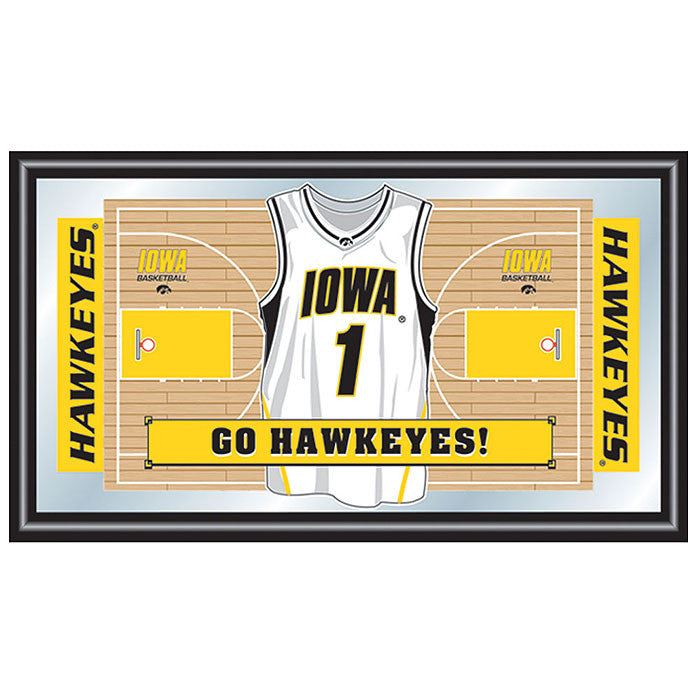 Trademark Commerce Ia1550b University Of Iowa Basketball Framed Jersey Mirror