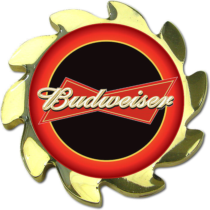 Trademark Poker Abspin-bud-g Budweiser Spinner Card Cover - Gold