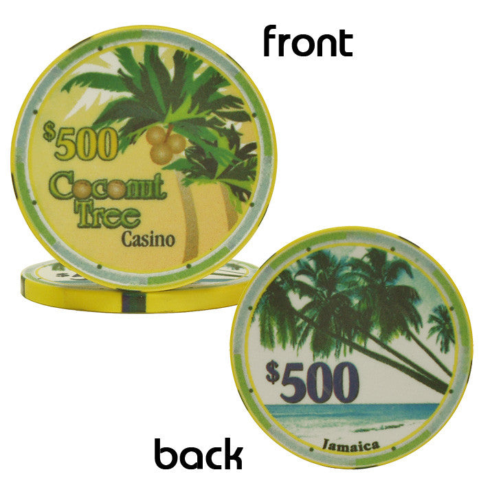 Trademark Poker 10-08000 10 G Ceramic Coconut Tree Chip