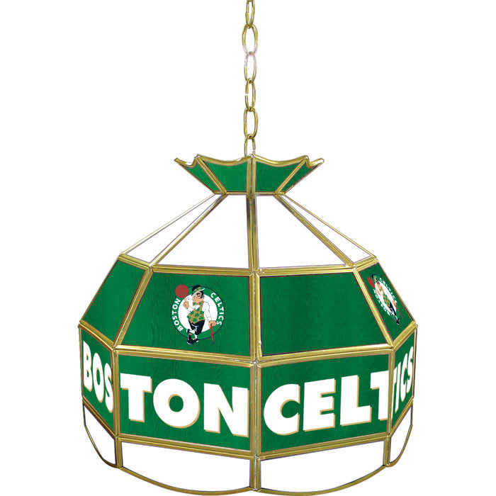 Nba1600-bc Boston Celtics Nba 16 Inch Tiffany Style Lamp