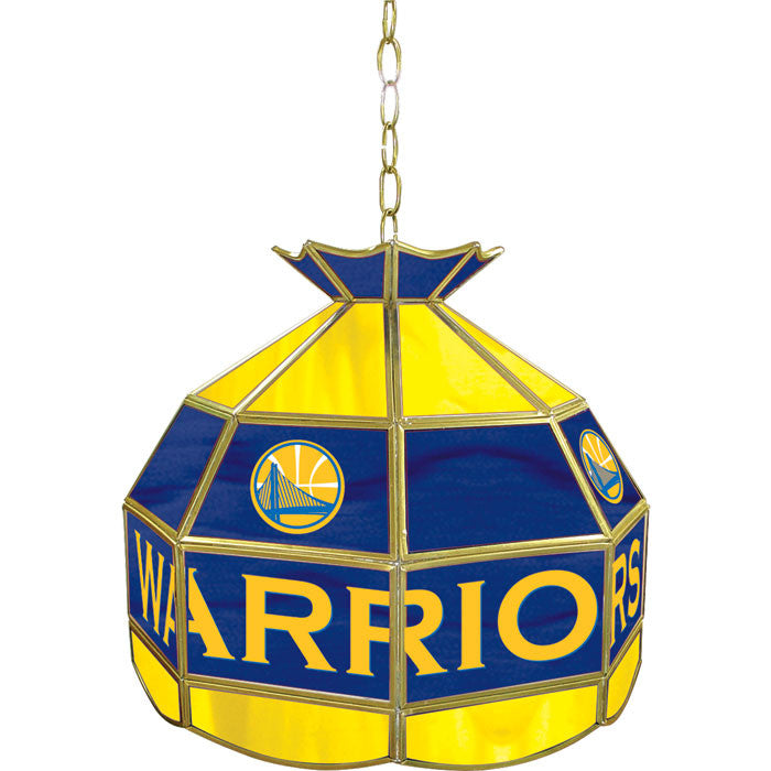 Nba1600-gsw Golden State Warriors Nba 16 Inch Tiffany Style Lamp