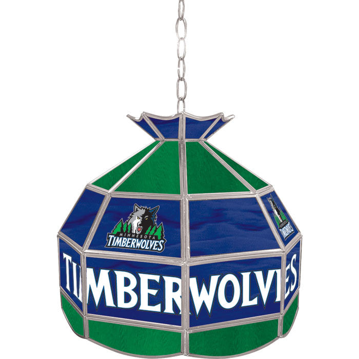Nba1600-mt Minnesota Timberwolves Nba 16 Inch Tiffany Style Lamp