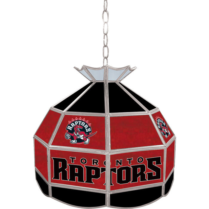 Nba1600-tr Toronto Raptors Nba 16 Inch Tiffany Style Lamp