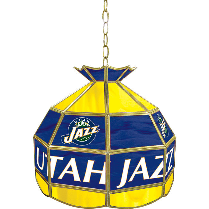 Nba1600-uj Utah Jazz Nba 16 Inch Tiffany Style Lamp