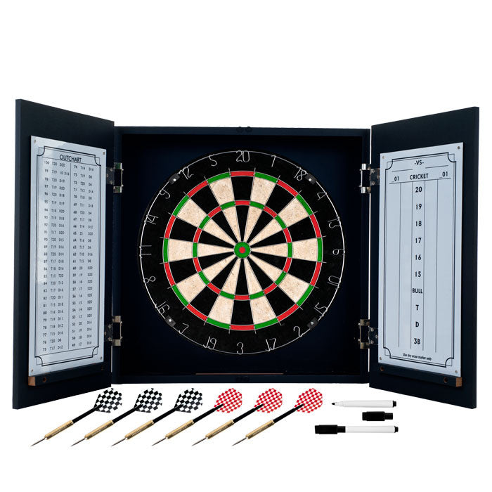 Trademark Games 15-pv230 Tgt Black Laminate Dart Cabinet Set