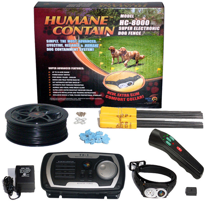Humane Contain Hc8-pt Humane Contain Electronic Fence & Sonic Trainer Combo