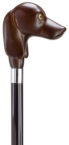 Harvy Dachshund Dog Head Cane