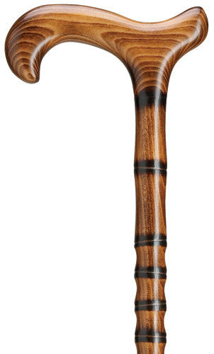 Harvy Unisex Jambis With Bamboo Steps Derby Handle Cane
