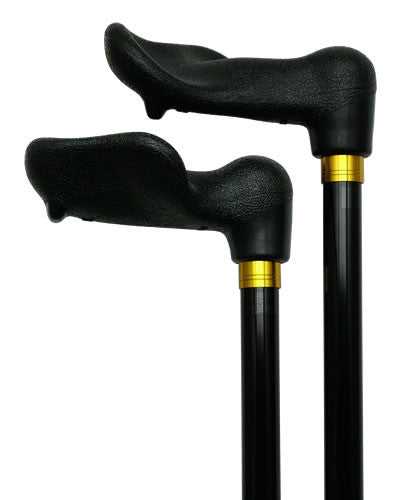 Harvy Unisex Left Hand 3/4" Shaft Palm Grip Aluminum Cane - Assorted Colors (adjustable 29" - 37")