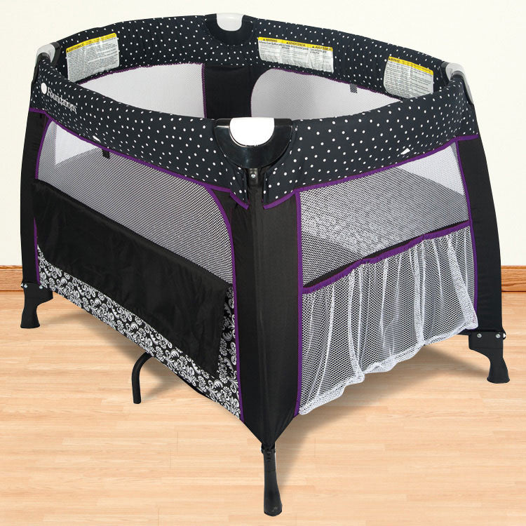 Foundations Boutique™ Portable Crib - Damask - 2152137