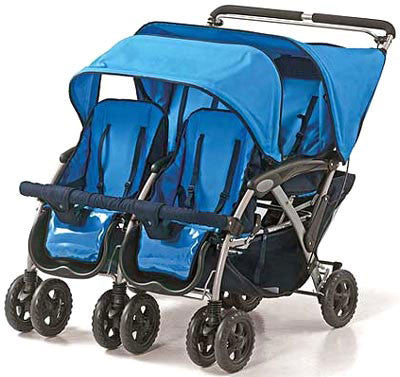 Foundations The Quad™ 4-passenger Stroller - Blue - 40-nm-b0