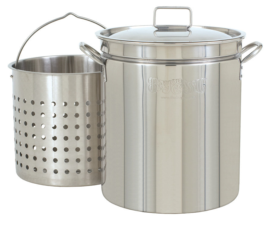 Bayou Classic 62 Quart Stainless Steel Stockpot (basket Sold Separately)