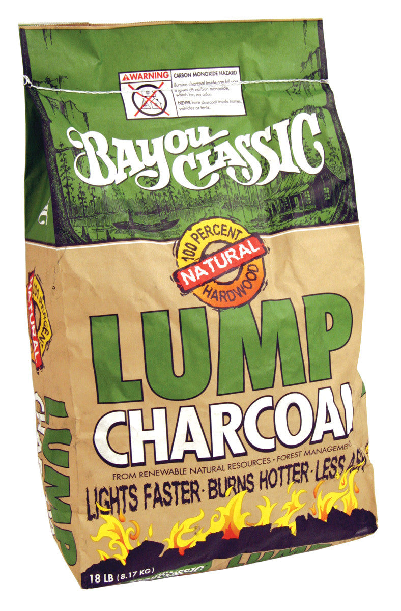 Bayou Classic Natural Lump Charcoal - 18 Pound Bag