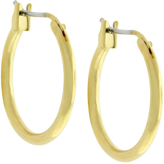 Simple Golden Hoops