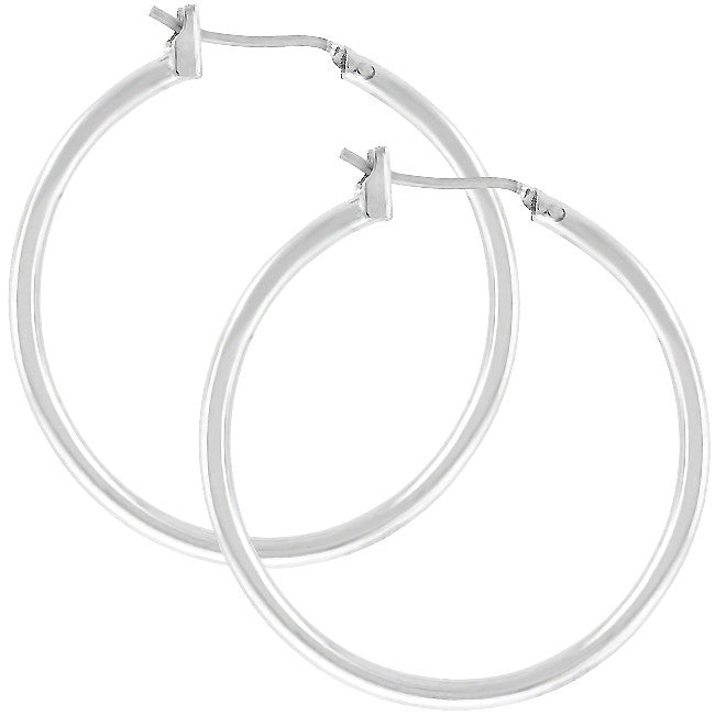 Silvertone Hoops