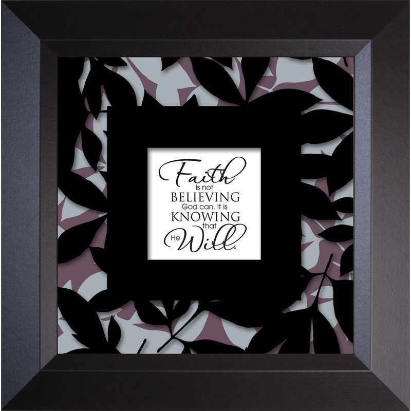 James Lawrence 3679 Faith Is Not - Truth Squared Framed Wall Art