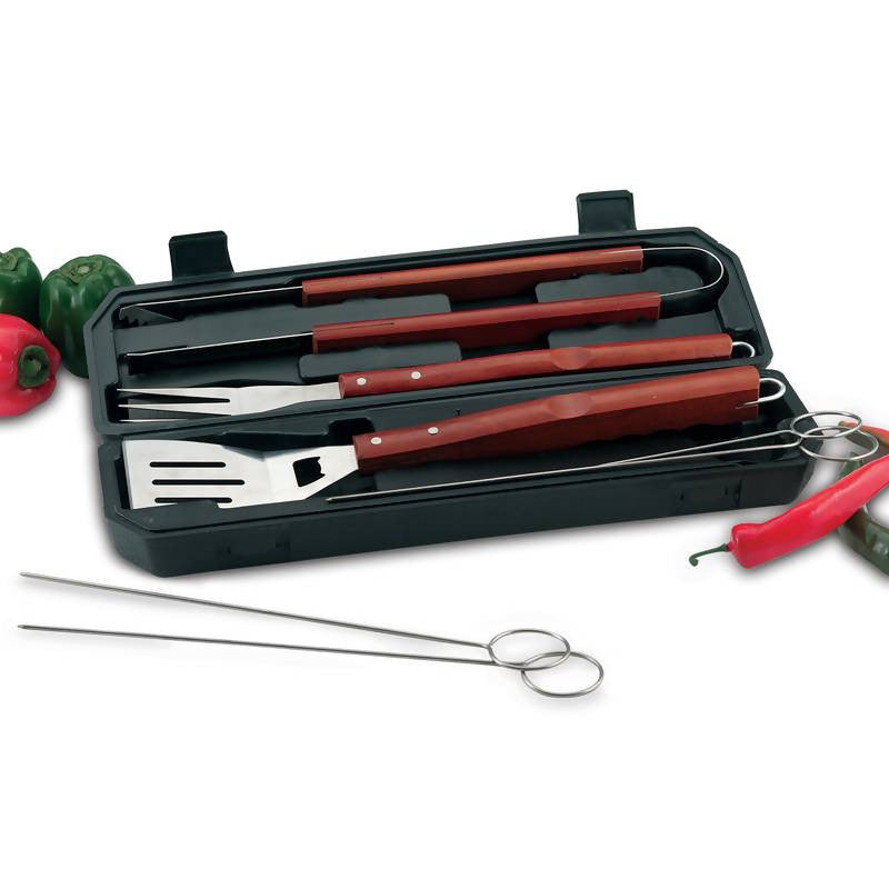 Chefmaster 8pc Barbeque Set In Carrying Case