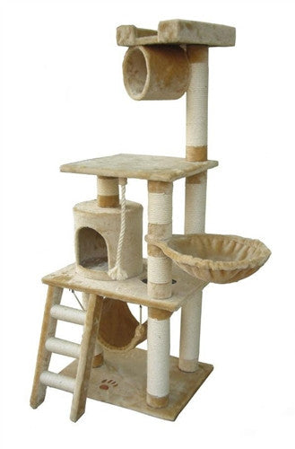 Boston Cat Tree In Beige By Kitty Mansions
